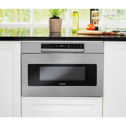 1.2 Cu. Ft. 24 In. Microwave Drawer with Concealed Controls, Built-In Stainless Steel with Sensor Cooking