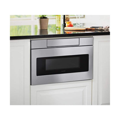 1.2 Cu. Ft. 24 In. Microwave Drawer with Concealed Controls, Built-In Stainless Steel with Sensor Cooking