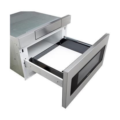 1.2 Cu. Ft. 24 In. Microwave Drawer with Concealed Controls, Built-In Stainless Steel with Sensor Cooking