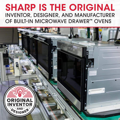 1.2 Cu. Ft. 24 In. Microwave Drawer with Concealed Controls, Built-In Stainless Steel with Sensor Cooking