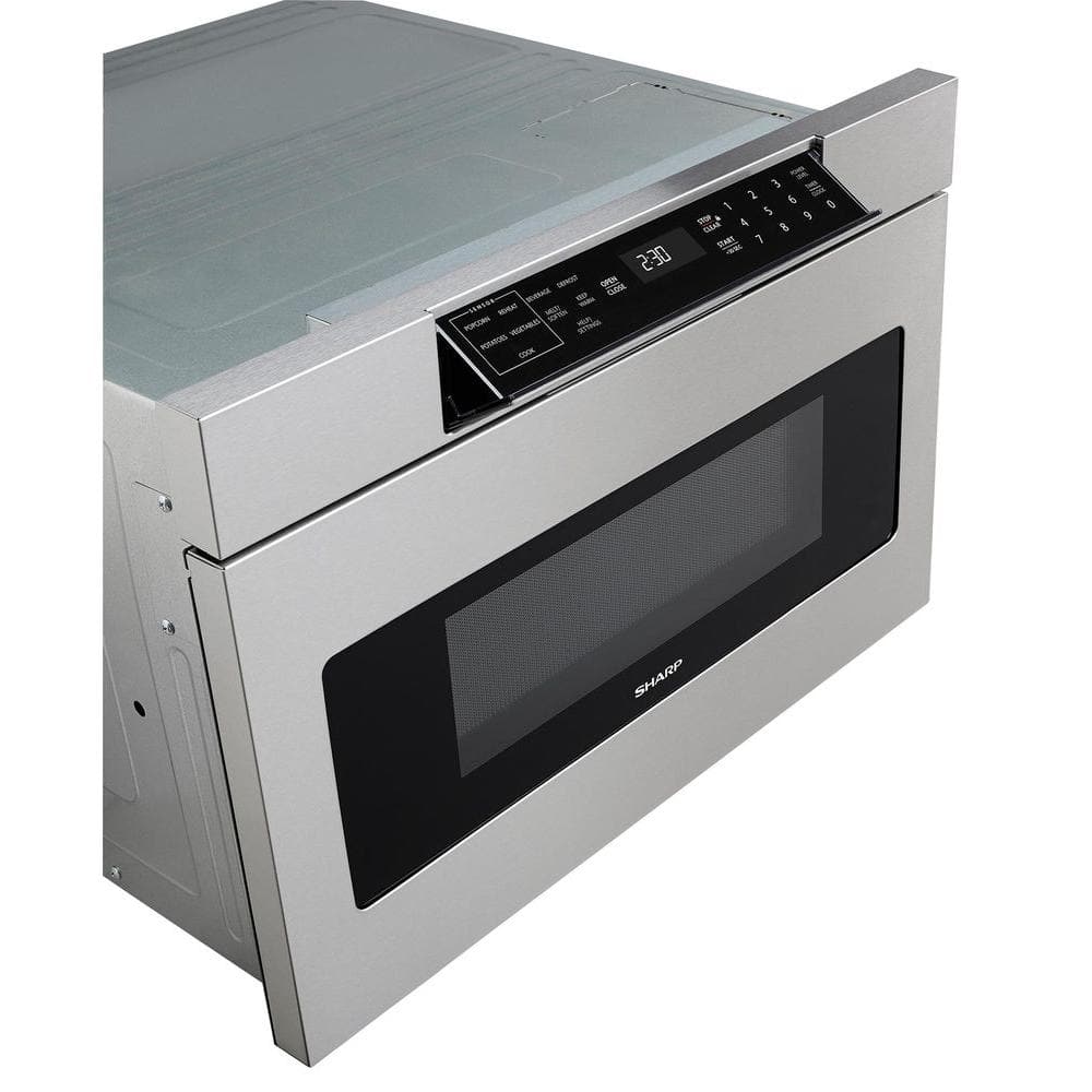 30 In. W 1.2 Cu. Ft. Built-In Microwave Drawer with Easy Touch Control in Real Stainless