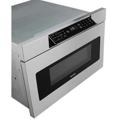 30 In. W 1.2 Cu. Ft. Built-In Microwave Drawer with Easy Touch Control in Real Stainless
