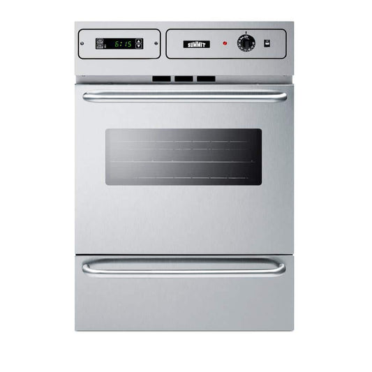 24 In. Single Gas Wall Oven in Stainless Steel