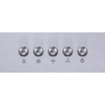 Sarela 30 In. W X 7 In. H 500CFM Convertible under Cabinet Range Hood in Stainless Steel with LED Lights and Filter