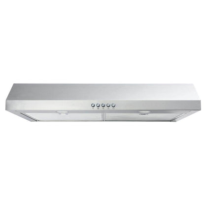 Caprelo 30 In. 320 CFM Convertible under Cabinet Range Hood in Stainless Steel with LED Lighting and Charcoal Filter