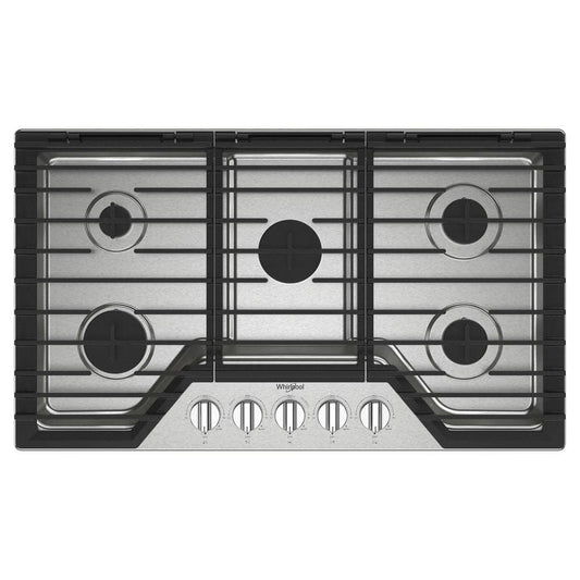 30 In. 5-Burners Recessed Gas Cooktop in Stainless Steel with Speedheat Burner