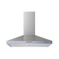30 In. 300 CFM Convertible Wall Mount Range Hood in Stainless Steel with Mesh Filters and Push Button Control