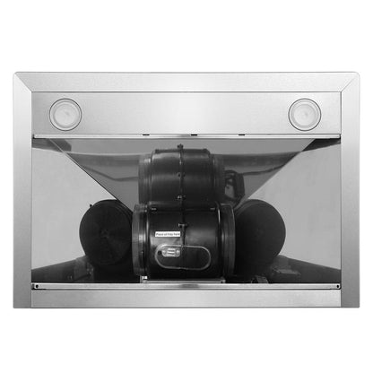 30 In. Vista Collection 380 CFM Ducted Wall Mount Range Hood, Touch Controls, LED Lights, Stainless Steel