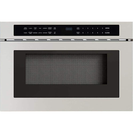24 In. 1.2 Cu. Ft. Built-In Microwave Drawer in Stainless Steel