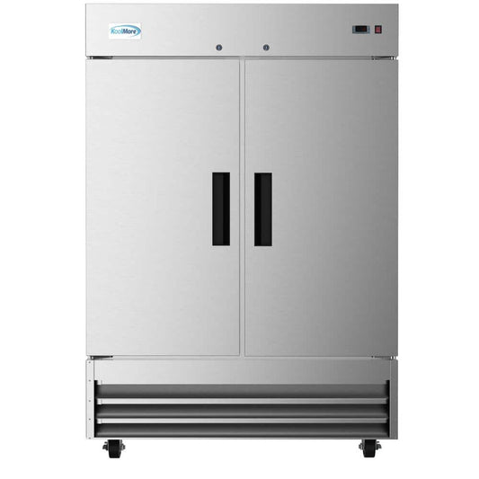 47 Cu. Ft. Commercial Double Door Reach in Upright Freezer in Stainless Steel