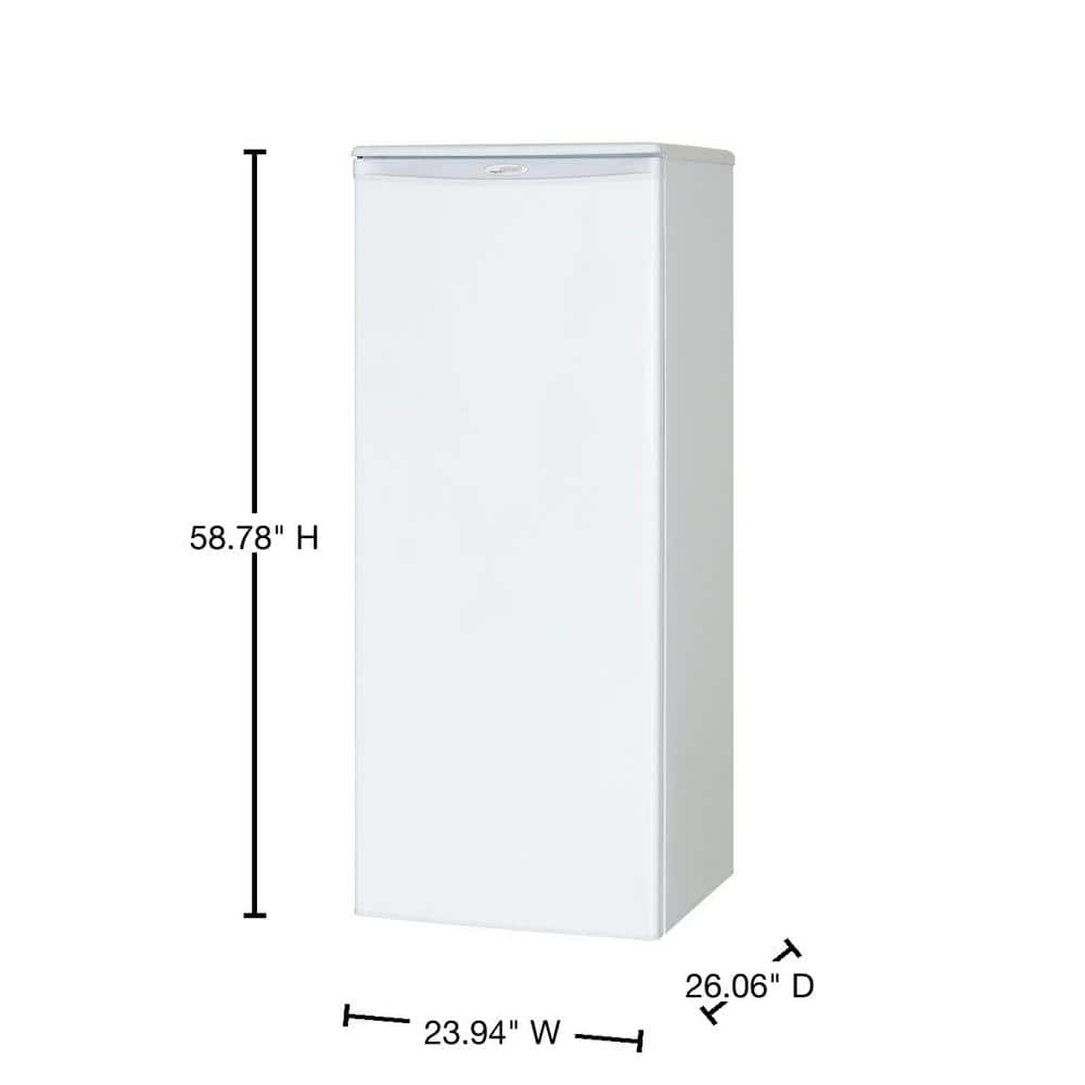 Designer 24 In. W 11.0 Cu. Ft. Freezerless Refrigerator in White, Counter Depth