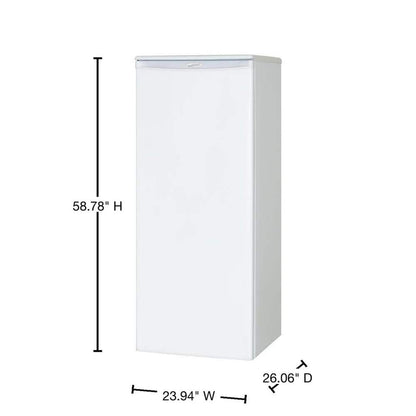 Designer 24 In. W 11.0 Cu. Ft. Freezerless Refrigerator in White, Counter Depth