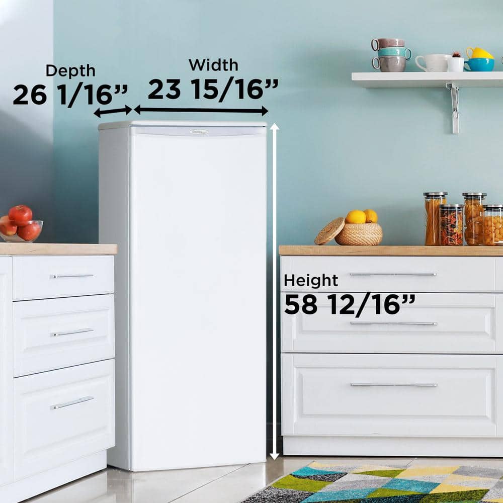 Designer 24 In. W 11.0 Cu. Ft. Freezerless Refrigerator in White, Counter Depth