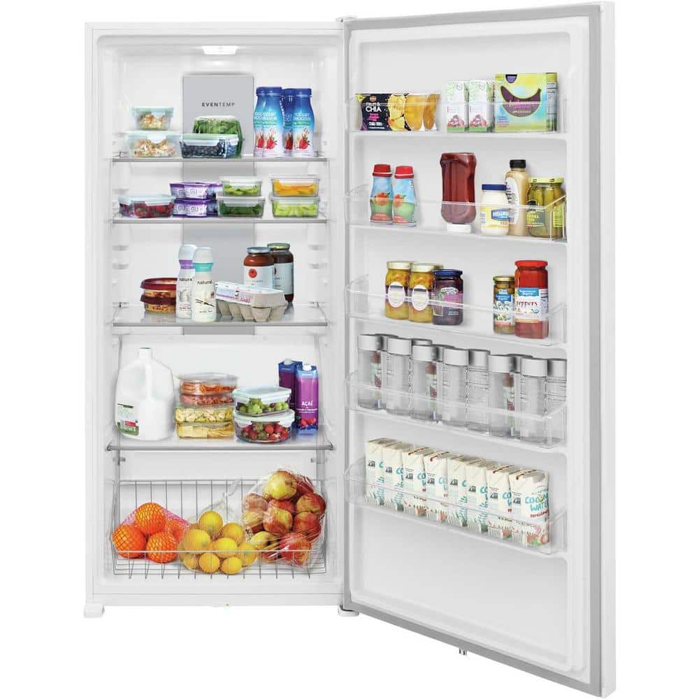 33 In. 20 Cu. Ft. Garage Ready Freezerless Refrigerator in White with Temperature Alarm and Auto-Close Door, ENERGY STAR