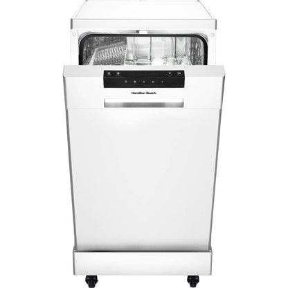 18.0 In. Portable Dishwasher in White with 3 Cycles