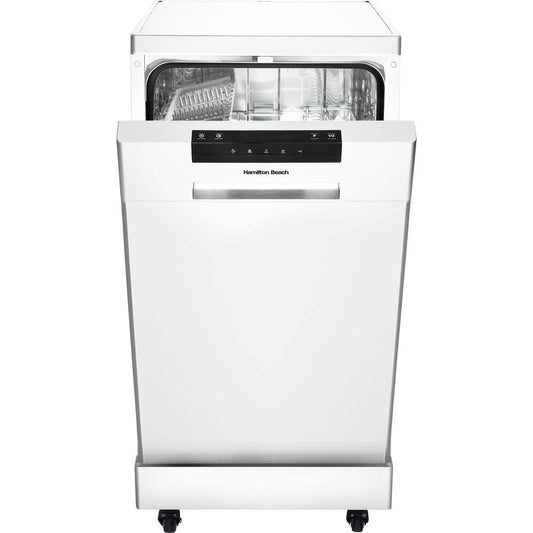 18.0 In. Portable Dishwasher in White with 3 Cycles