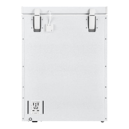 5.0 Cu. Ft. Manual Defrost Chest Freezer with LED Light in White Garage Ready