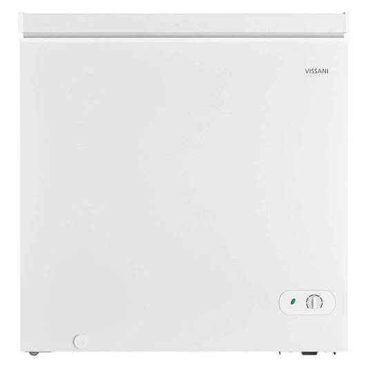 7.0 Cu. Ft. Manual Defrost Chest Freezer with LED Light in White Garage Ready